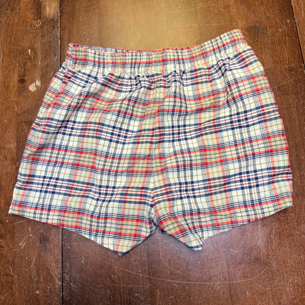 Lord Jeff Plaid Shorts Women S Multicolor Vintage Preppy Buckle Detail USA Made - Picture 6 of 8